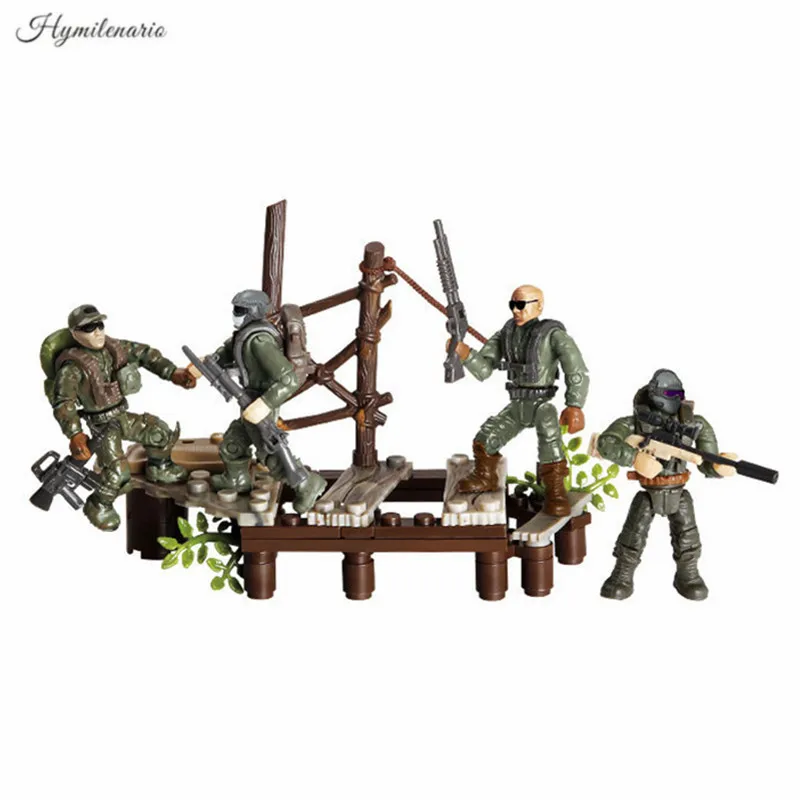 152 шт. Детский конструктор военная армия|Блочные конструкторы| |