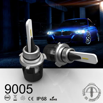 

HB3 9005 B6 LED Headlight car Slim Conversion Kit 42W 5200LM CSP Y11 Chips All-in-one Pure White 6000K Car Lamp Bulb