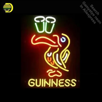 

Neon Sign for Guinne Lager Bar Logo Neon Bulb sign Bird handcraft neon light accessories Decorate Room handmade anuncio luminos