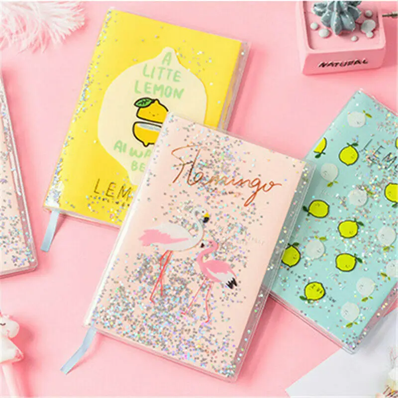 

Unicorn Flamingo Series Handbook Student Stationery PVC Sequin Notebook