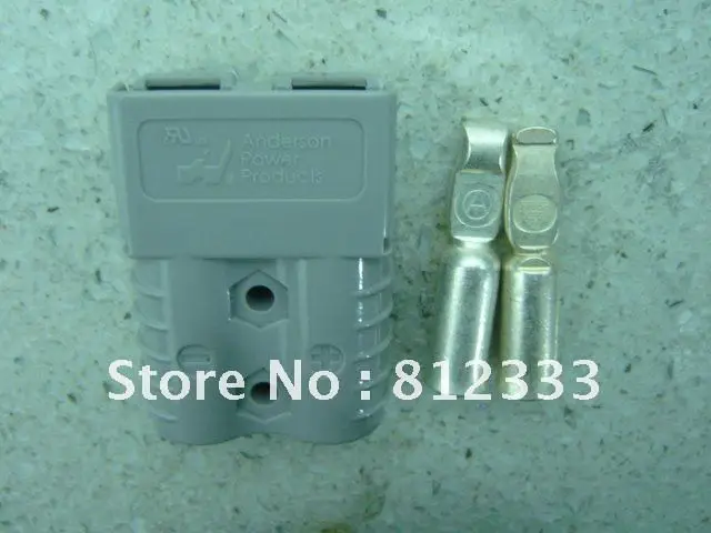 

GENUINE ANDERSON GRAY SB120A 600V POWER CONNECTOR BATTERY CONNECTOR POWER PLUG WITH 2 AWG CONTACTS FOR ELECTRIC FORKLIFT STACKER