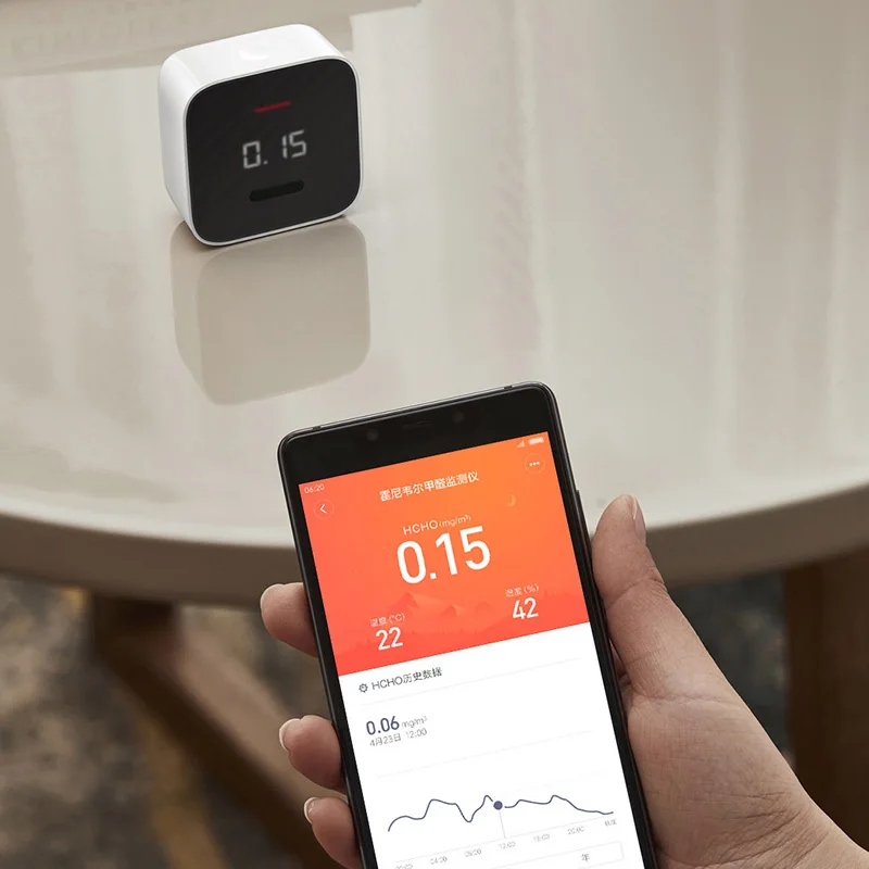 Xiaomi Mijia монитор формальдегида домашний безопасный детектор газа Тестер качества