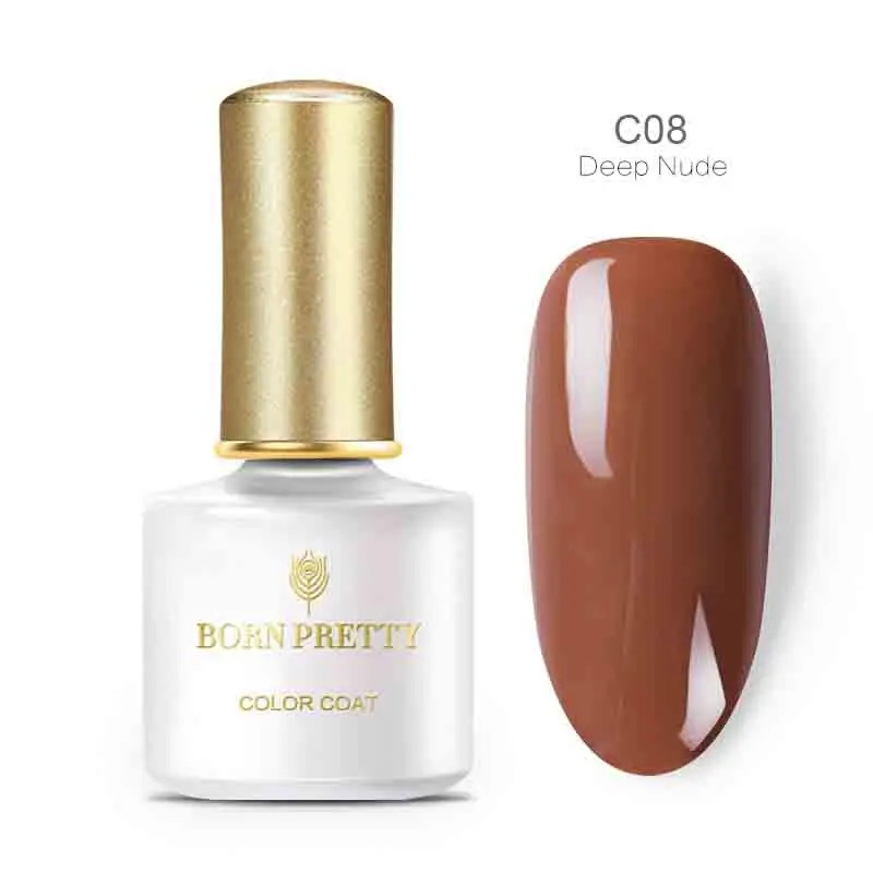 BORN PRETTY УФ-гель для ногтей 6 мл полупрозрачный Опаловый Желейный Гель-лак для ногтей розовый лак замочить от УФ Led Nail Art Laquer - Цвет: BP-C08
