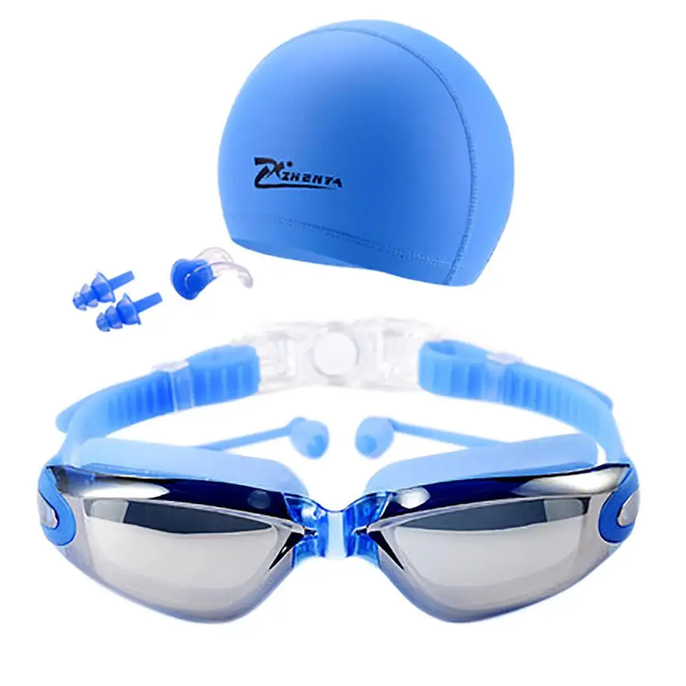 Новые аксессуары для плавания ming, очки для плавания, очки с защитой от ультрафиолета, не запотевающие, для плавания, для мужчин и женщин - Цвет: BU