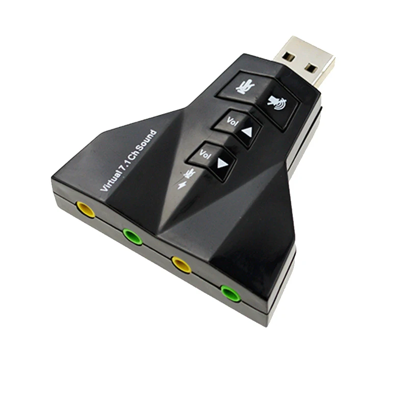 Внешний 7 1 канальный USB 3D Звуковая карта аудио для ноутбука ПК Macbook Dual Virtual 2 0