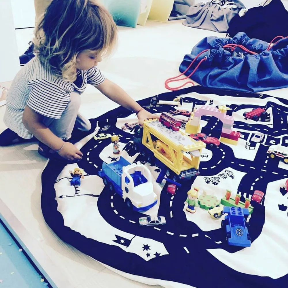 Kids Game Mats Baby Crawling Blanket Round Play Mat Chilren Play Rug