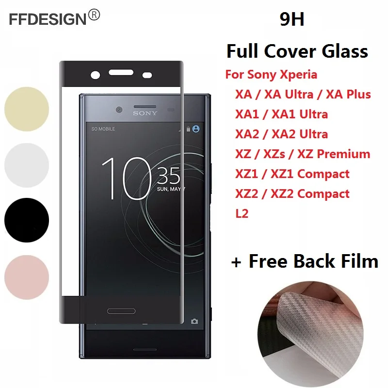 

Full Tempered Glass For Sony Xperia XA2 XA1 XA Ultra XZs XZ Premium Glass Sony Xperia XZ2 XZ1 Compact Protective Glass Film Foil