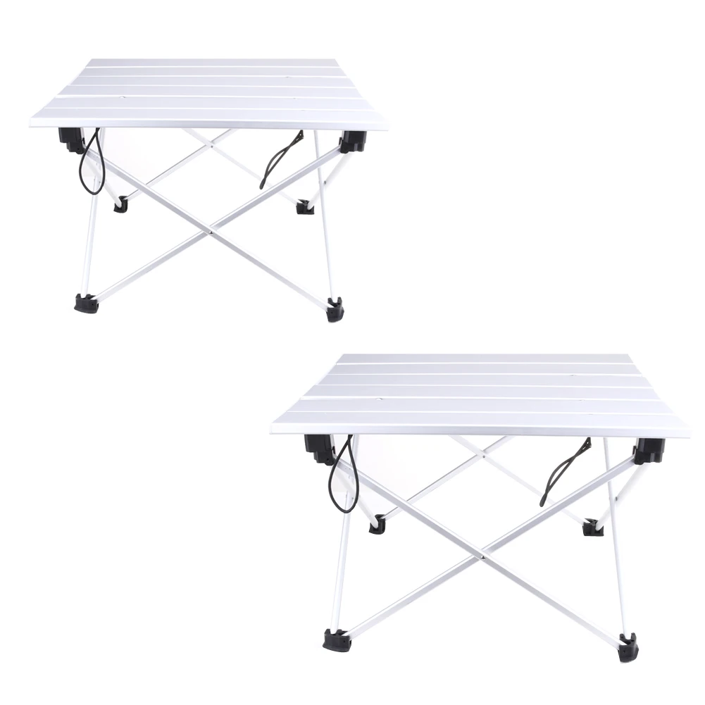 

Portable Camping Table Outdoor Golden Aluminium Alloy Foldable Folding Picnic Table Ultralight Mesa Plegable For Hiking Picnic