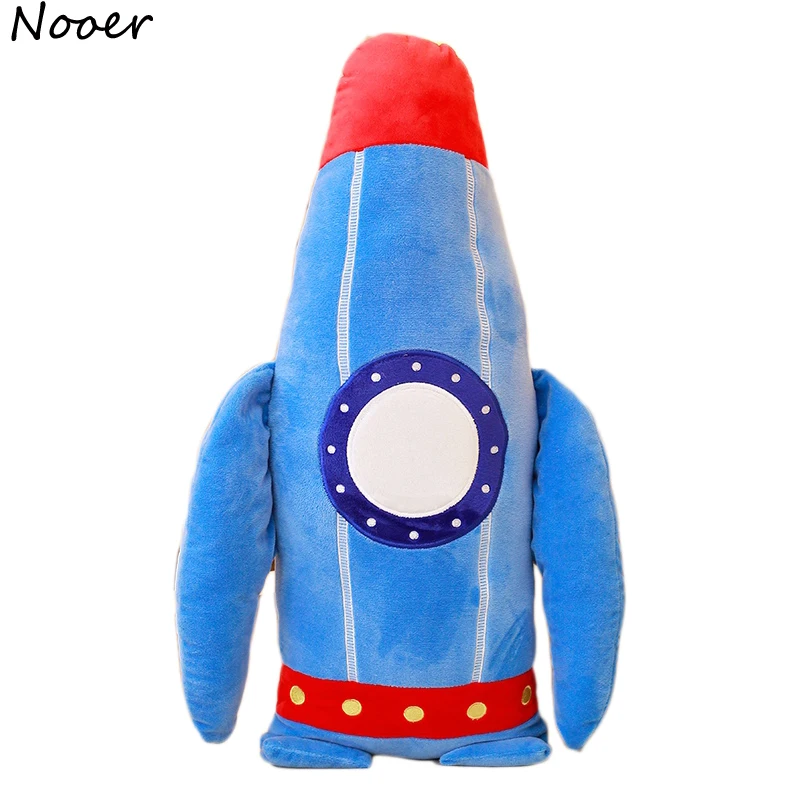 Nooer мультяшная ракета, плюшевая игрушка, ракета, подушка, Детская кукла, украшение для комнаты, лучший подарок для мальчика
