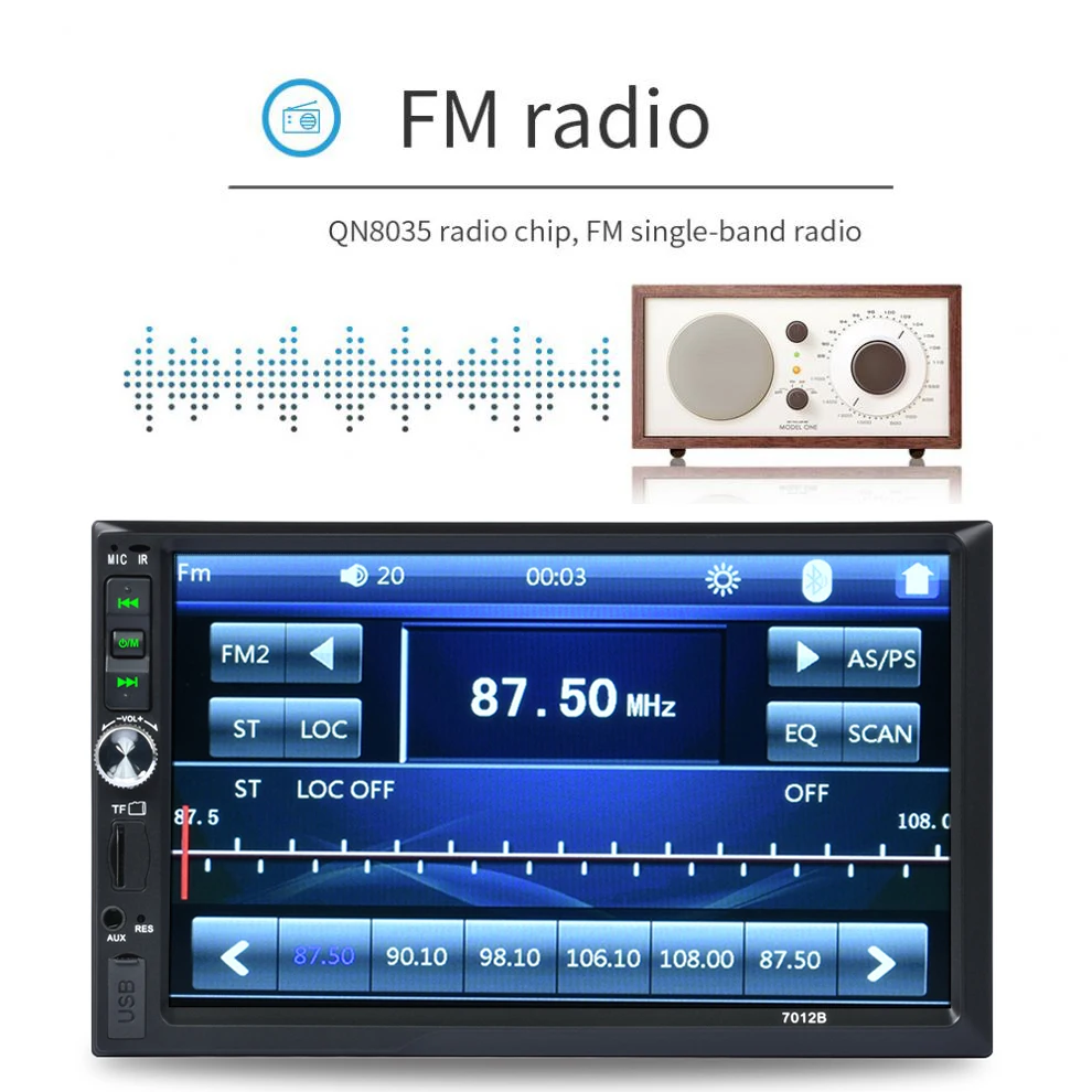 

MP5 Mp4 Player Bluetooth Mp3 Player Mp3 Bluetooth Music Player for Coran Quran Car Radio FM Stereo Music Support Smart Phone