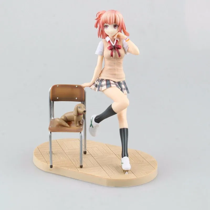 Image Color Gift Boxed Lovely School Girl Yuigahama Yui Figure Toy Anime My Youth Romantic Comedy PVC Model 20CM BDFG6208