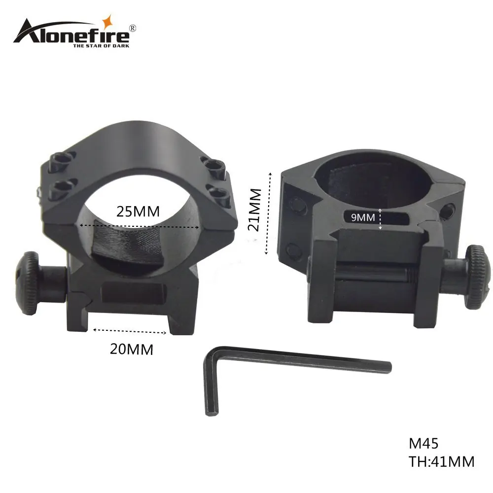 AloneFire M45 25 мм 1 дюйм " кольцо Вивер прицел фонарь рейка 20 мм Пикатинни для фонарика прицел Расширенный стояк Крепление