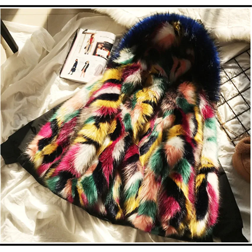 New Women Faux Rex Fox Fur Short fur Lady Winter Bomber Jacket Hooded Coat Inside Faux Fur Slim Casual Party Jacket Coats WZ494