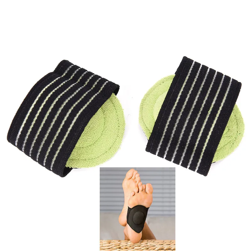 

1Pair Black Nylon Foot Arch Support Plantar Fasciitis Heel Pain Aid Feet Cushioned Feet Protect Care Pain Arch 9.5*5.2cm