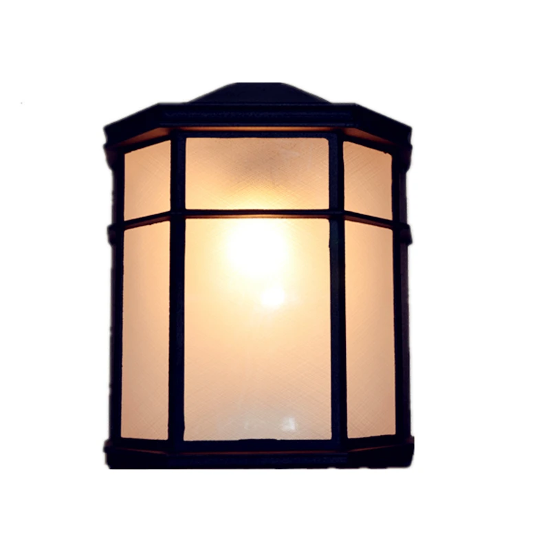 

2 pieces/lot Garden lights Waterproof Outdoor Wall Lighting E27 90~260V Aluminum 195*245*110mm Black/White High Quality