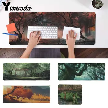 

Yinuoda Cool New Anime Forest Natural Rubber Gaming mousepad Desk Mat PC Computer Laptop Gaming Mouse pad