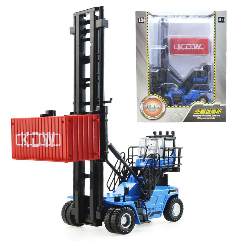 

Alloy engineering vehicle container stacking machinesimulation children's toy model 1:50 christmas new year kid gift