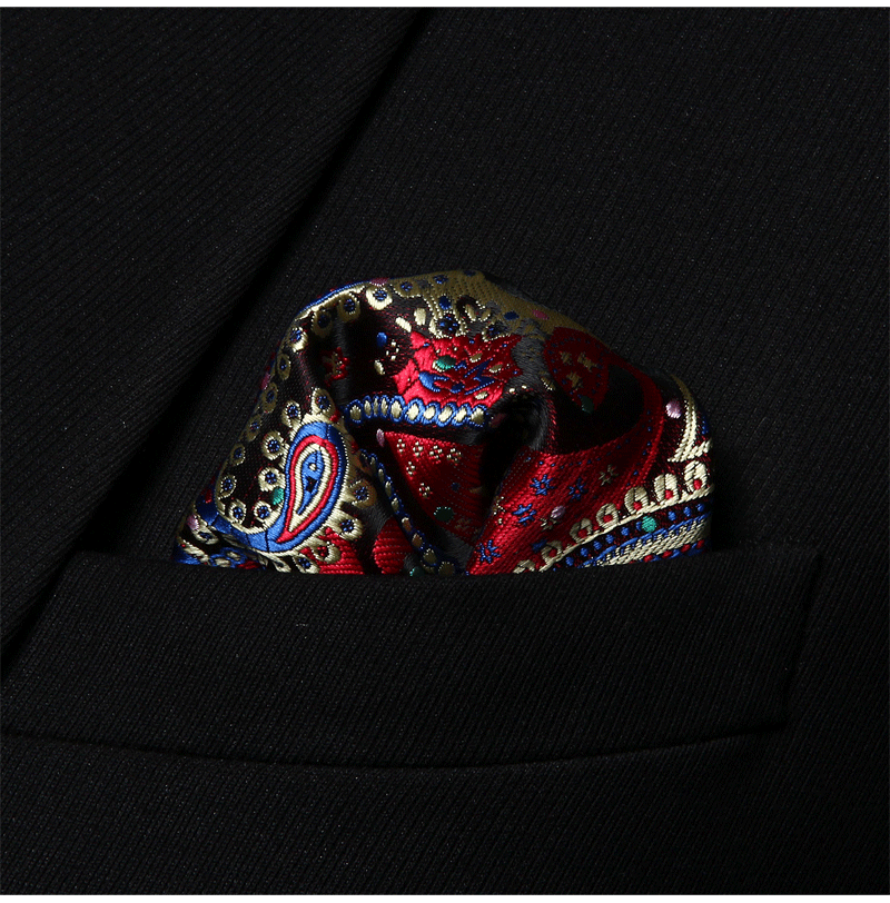 Bp706ms красные, синие paisl бабочкой Для мужчин Шелка Самостоятельная галстук-бабочку платок свадебные