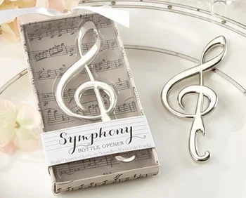 

Unique Wedding Favors "Symphony" Chrome Music Note Bottle Opener wedding gift Price: US $13.00