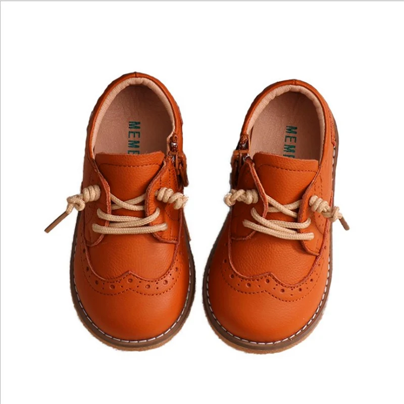 Baby Toddler Boy Girl Genuine Leather Oxfords Leather Shoes Little Kid ...