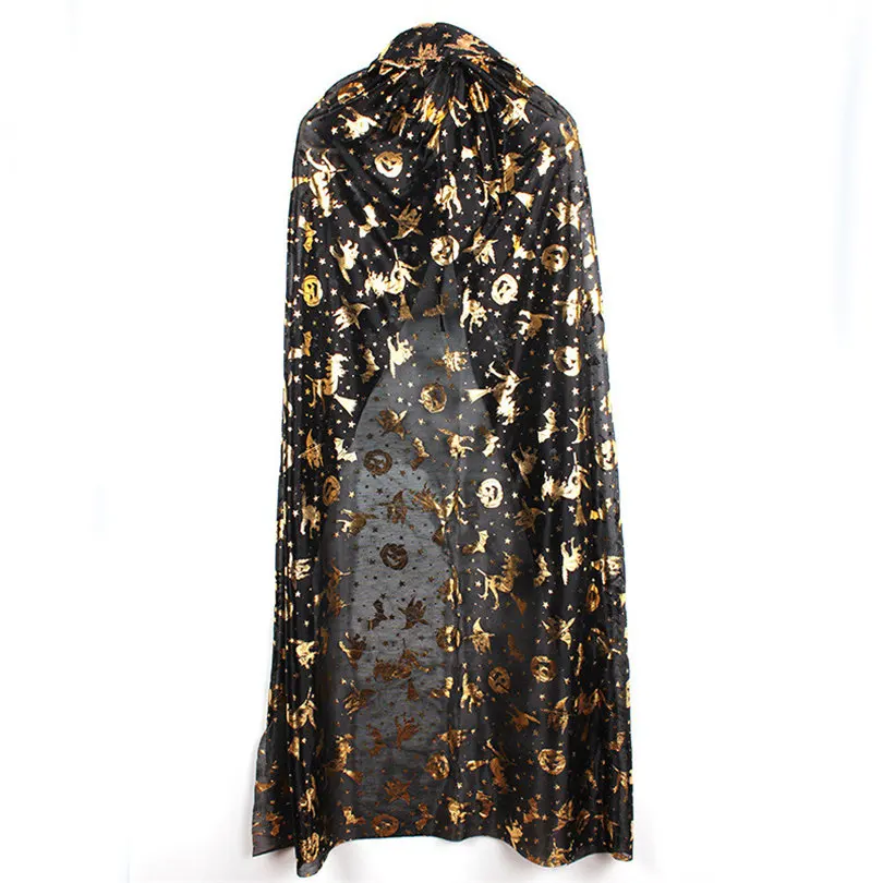 2019 Halloween Autumn Winter Cos Cloak Coat Wicca Robe Medieval Cape Shawl Halloween Witch Party+Hat Set #E12 (8)
