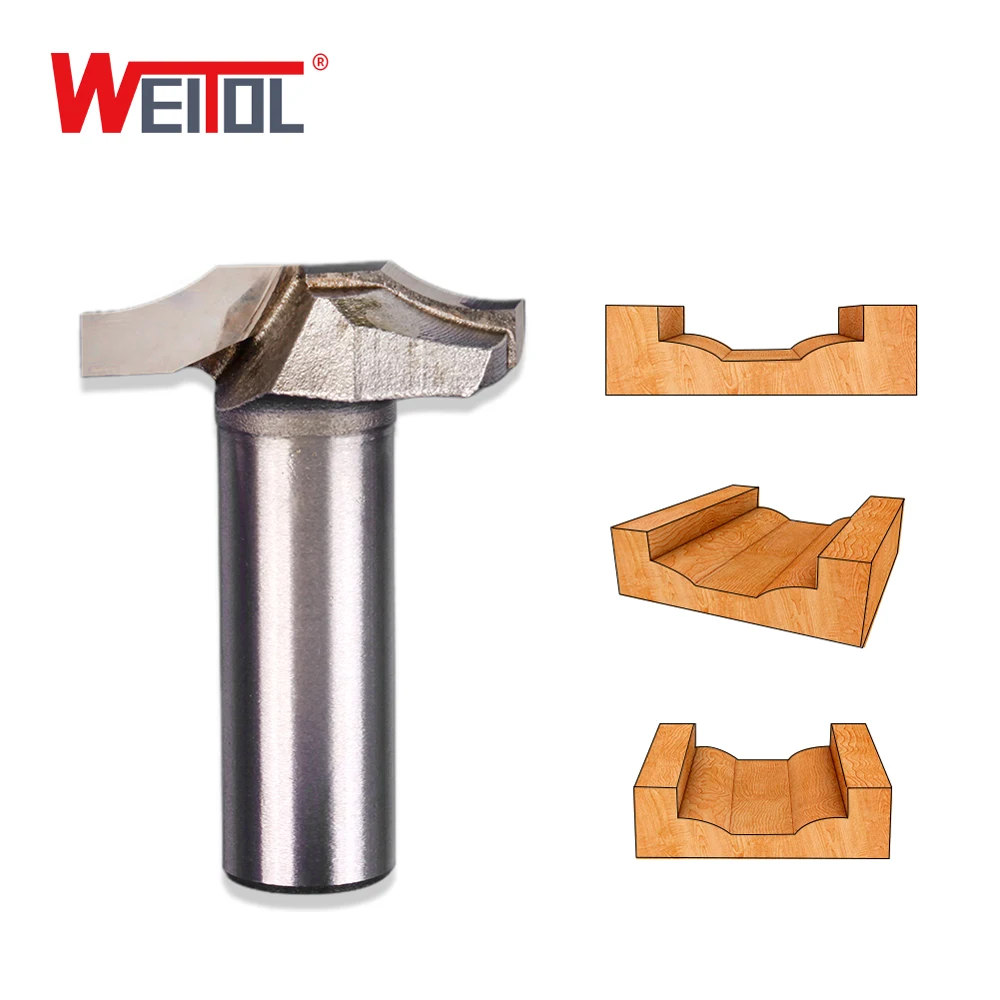 FivePears Cleaning Bottom Router Bits with 1//2 Shank,2-1//4 Cutting Diameter for Surface Planing Router Bit