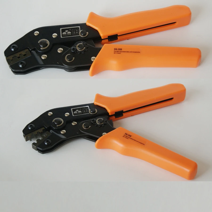 

SN-28B Pin Crimping Tool Crimping Plier 2.54mm 3.96mm 28-18AWG 0.1-1.0mm2 Square dupont crimp tool