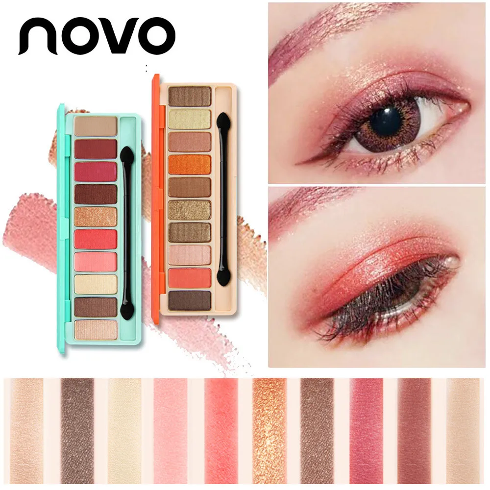 

10 Colors Cosmetic Powder Smoky Eyeshadow Palette Makeup Set Professional Women Eye Cosmetic Powder Long Lasting Matt 0502MZH