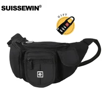 Новинка, швейцарская черная поясная сумка, водонепроницаемая поясная сумка, повседневные Карманы, износостойкая мини поясная сумка для мужчин и женщин