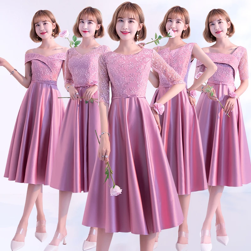 

Free shipping hotpink lady girl women princess bridesmaid banquet party wedding bridal dress gown
