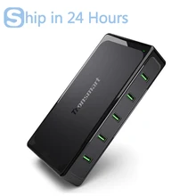 For Qualcomm Certified Tronsmart Titan UC5F 5 Ports Quick Charge 2.0 USB Smart Desktop Charger QC2.0 90W Turbo Charge Fast