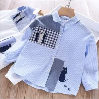 

kids cotton shirt 2019 fall girl cartoon Shirts fashion Long sleeve children blouse sweet baby girl blouse kids clothing