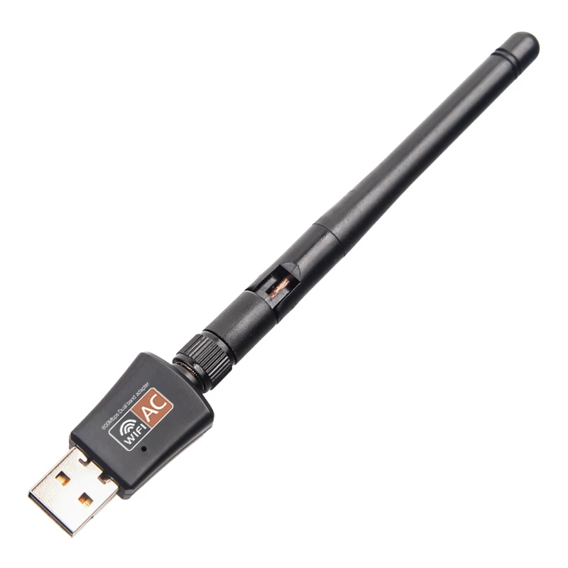 USB Wi Fi адаптер Kebidumei 5/2 4 ГГц двухдиапазонный 600 Мбит/с LAN 802.11ac/a/b/g/n для Windows XP Win 7 10 Mac
