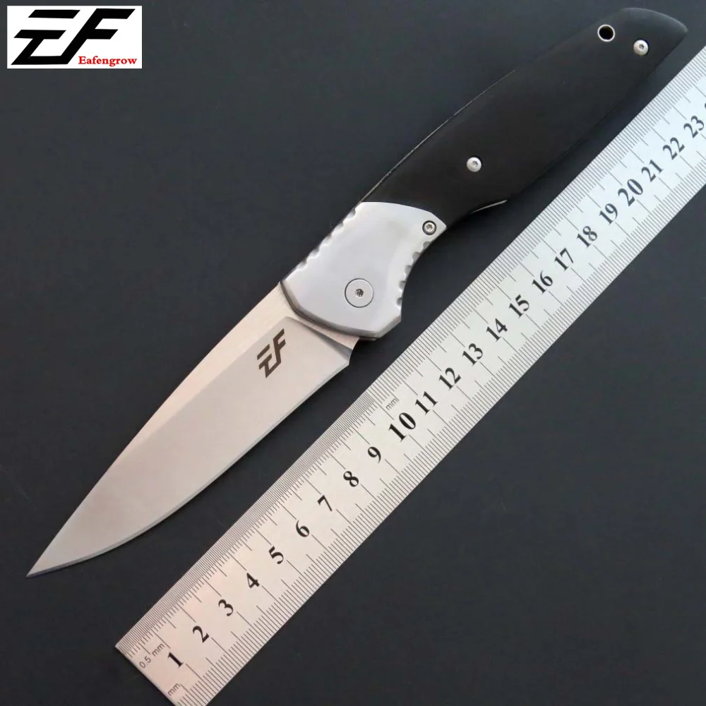 Eafengrow EF111 тактический складной нож D2 стальное лезвие+ G10 стальная ручка карманный нож охотничий кемпинг открытый EDC инструмент ножи