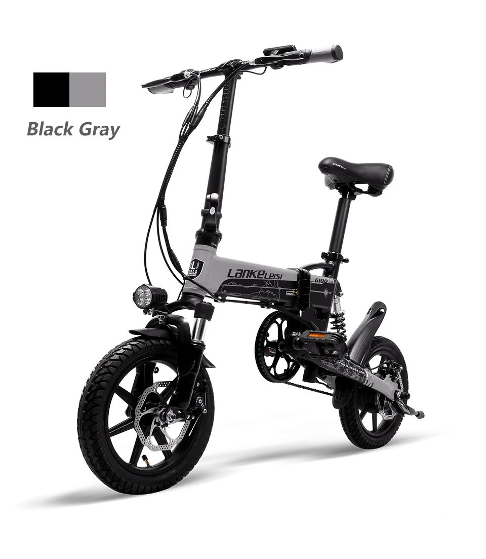 Cyrusher, новинка, G100, складной электрический городской велосипед, 400 Вт, 36 В, 8.7AH, дисковые тормоза, 7 ножей, одно колесо, алюминиевый сплав, черный, серый, черный, красный