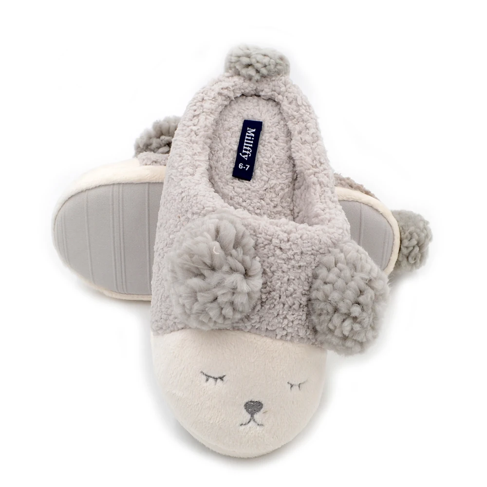 Millffy/короткие плюшевые тапочки; домашняя обувь; милые теплые удобные домашние тапочки; мужские зимние Тапочки