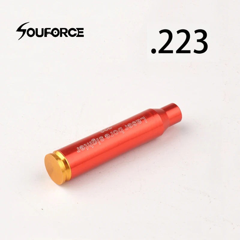 

High Quality Tactical CAL.223 red Dot Laser Calibrator Cartridge Aluminium Bullet Shaped fit Airsoft Scope Hunting Accessories