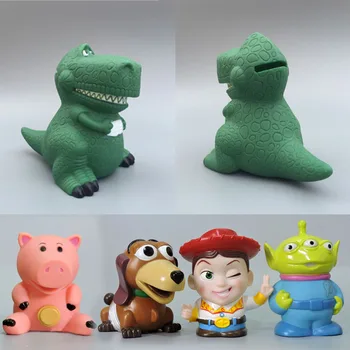 

Toy story Hamm Piggy Bank Alien Buzz light year Rex Dinosaur Jessie Money Box Resin Saving pot