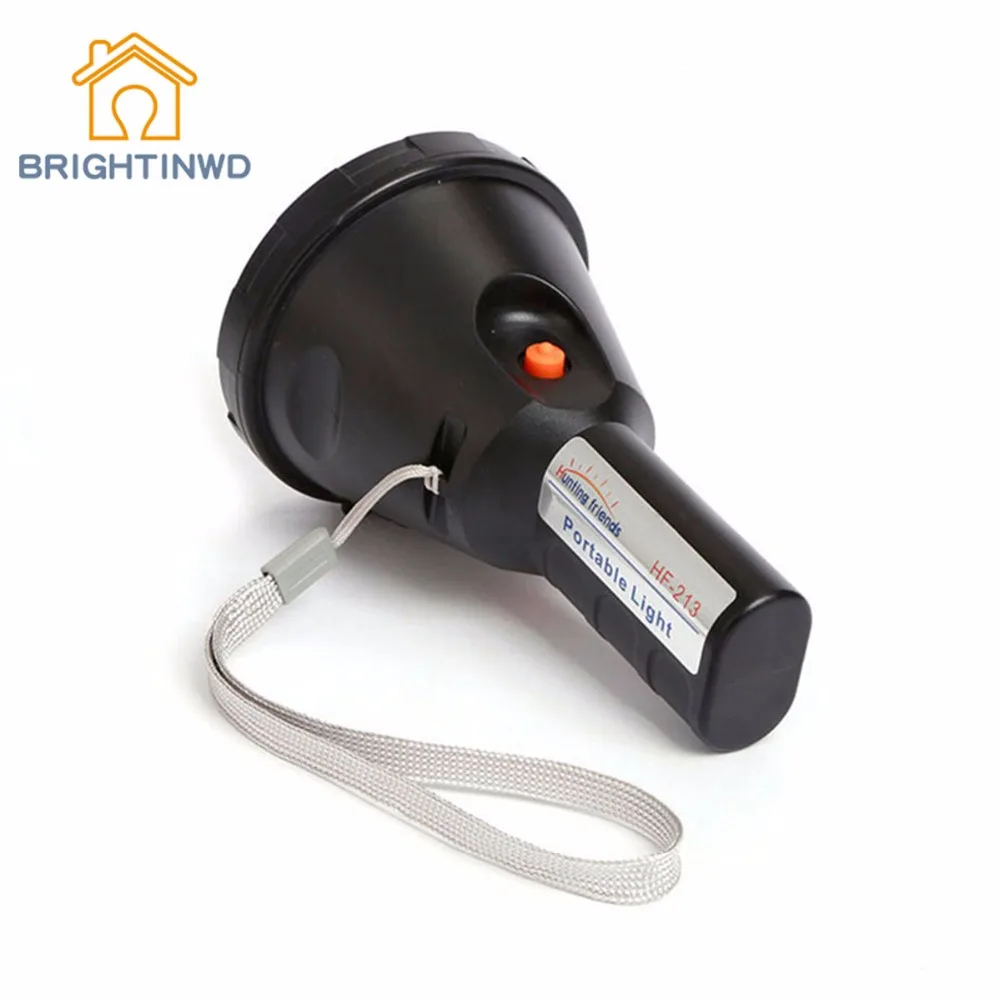 

BRIGHTINWD Super Bright Portable Flashlight Waterproof LED Spotlight Torch Built-in 2x18650 Rechargeable Lithium Batteries
