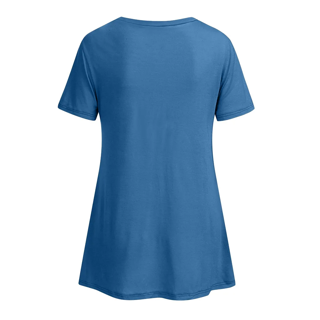 Одноцветный полосатый рубашка для грудного кормления для беременных женщин, футболка с круглым вырезом и короткими рукавами, футболка для кормления