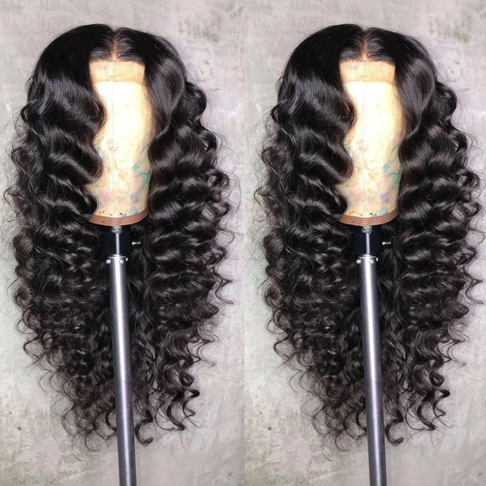 

Eversilky Deep Wave Human Hair Wigs with Baby Hair 13x6 Deep Part Lace Front Human Hair Wigs Peruvian Remy Hair Wig for Women
