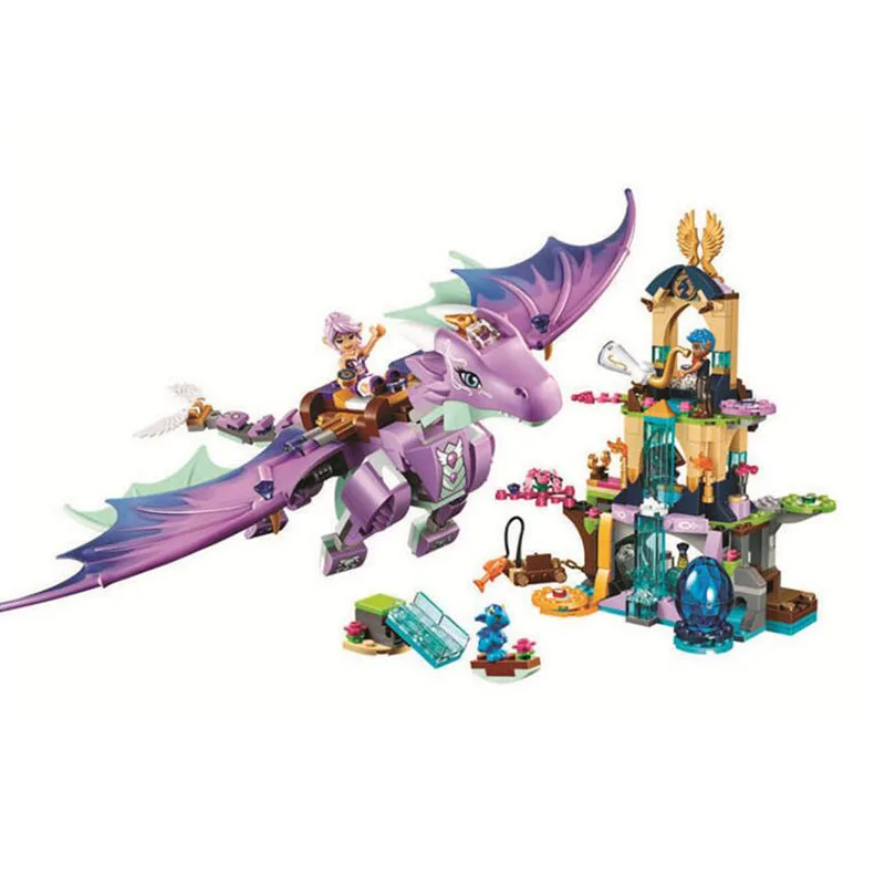 

Bela Elves 10549 The Dragon Sanctuary Building Bricks Blocks DIY Educational Toys Compatible with Legoed 41178 Friends