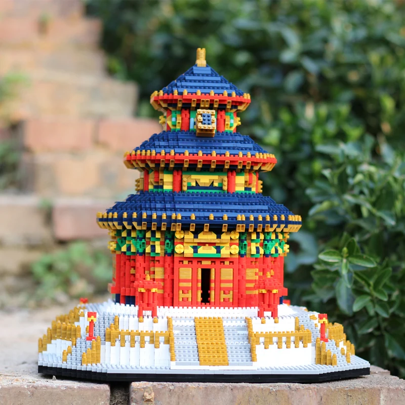 Kaufen Heißer YZ Blöcke Mini Architektur modell Taj Mahal gebäude Ziegel Burg Educational Kinder Spielzeug für Kinder Eiffelturm Sammlung