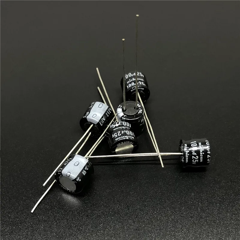 

30pcs 100uF 25V NICHICON 8x7mm 25V100uF electrolytic capacitor