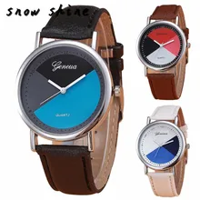 Snowshine # 10xin New Womens Retro Projeto Liga Analógico Pulseira de Couro Quartz Relógio de Pulso frete grátis