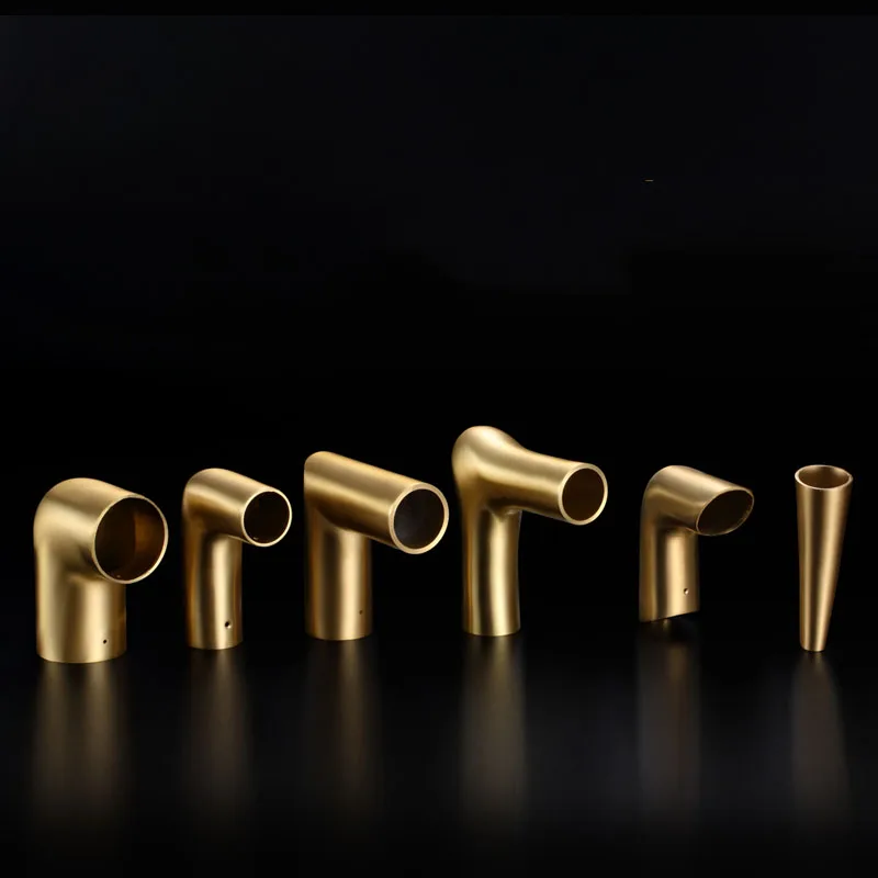 

2pcs/lot Brass Chair Handle Protector Elbow Pipe For Chair Brass Sofa Handle Cover Furniture Leg Connector