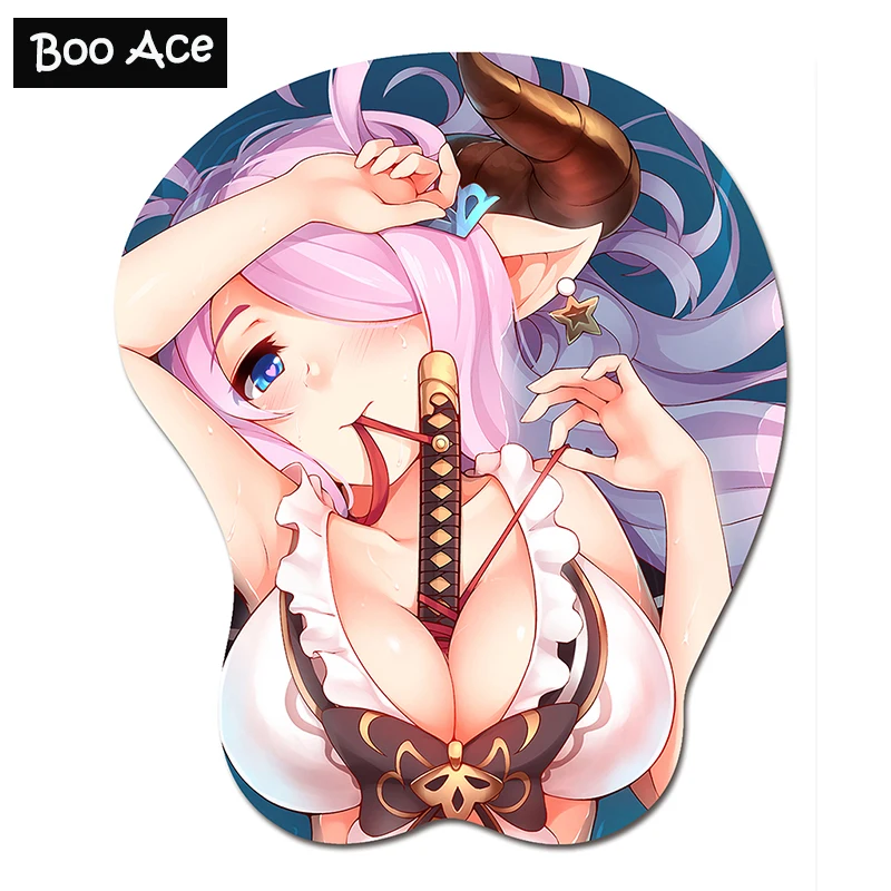 Granblue Fantasy Kerasu Anime 3d Mouse Pad Soft Boobs Gaming