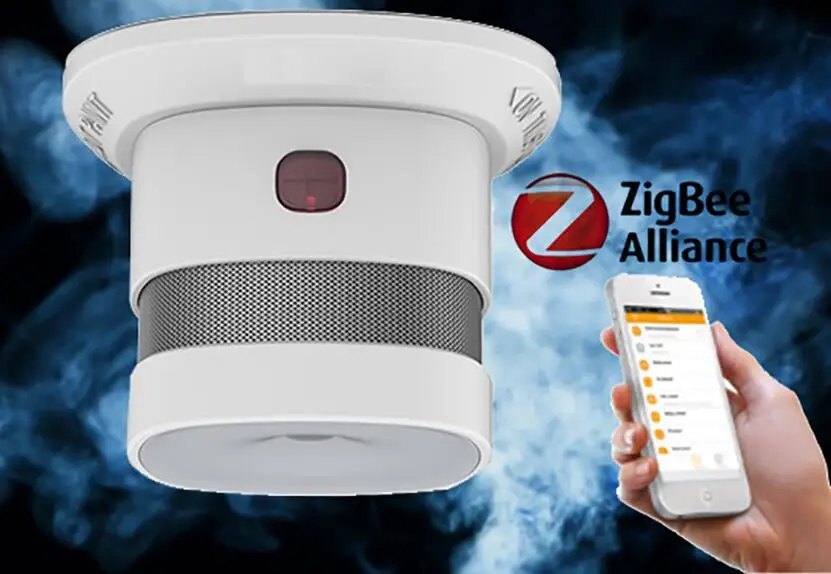 Беспроводной ZigBee Smart анти-пожарной сигнализации детектор дыма ce Рош en14060 утвержден