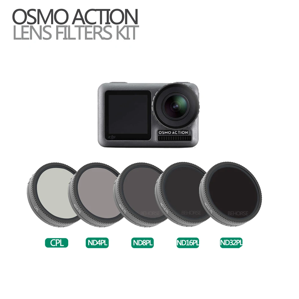 

Optional OSMO ACTION Camera Lens Filter Set Optical Glass CPL ND4-PL ND8-PL ND16-PL ND32-PL for Osmo Action Accessories