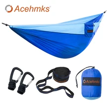 Acehmks aluminio aleación portátil hamaca al aire libre jardín Camping deportes viajes hogar jardín colgar cama doble persona ocio